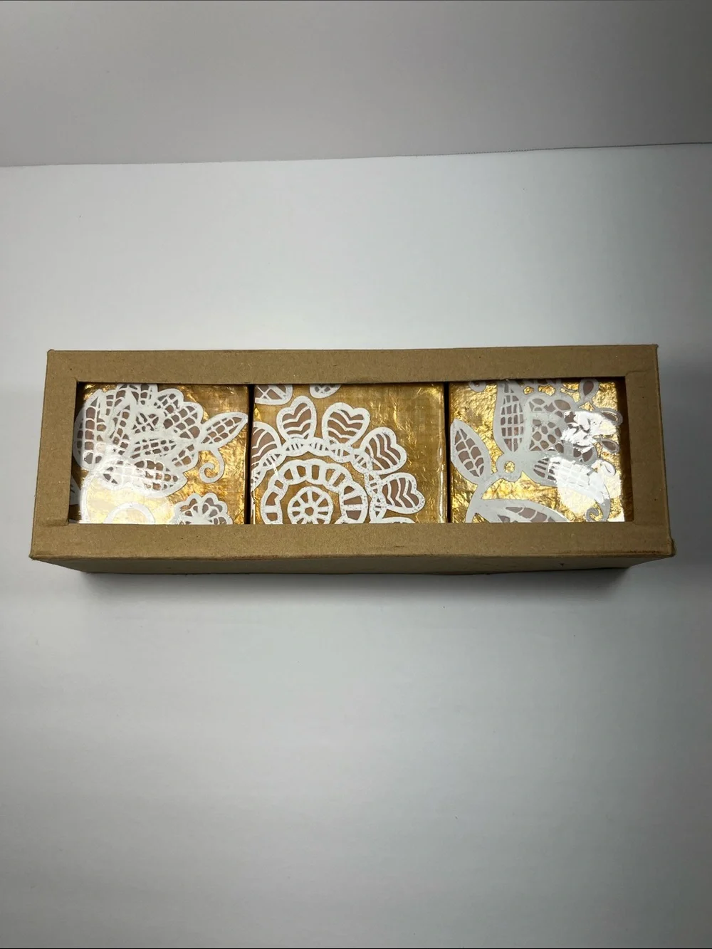 Kultura Capiz Shells Storage Keepsake Boxes Set of 3